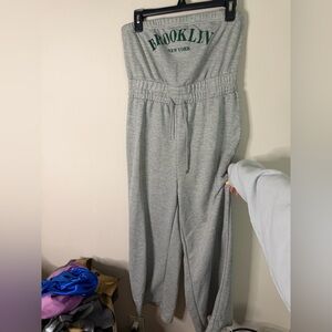 Women’s Grey Sleeveless Jumpsuit